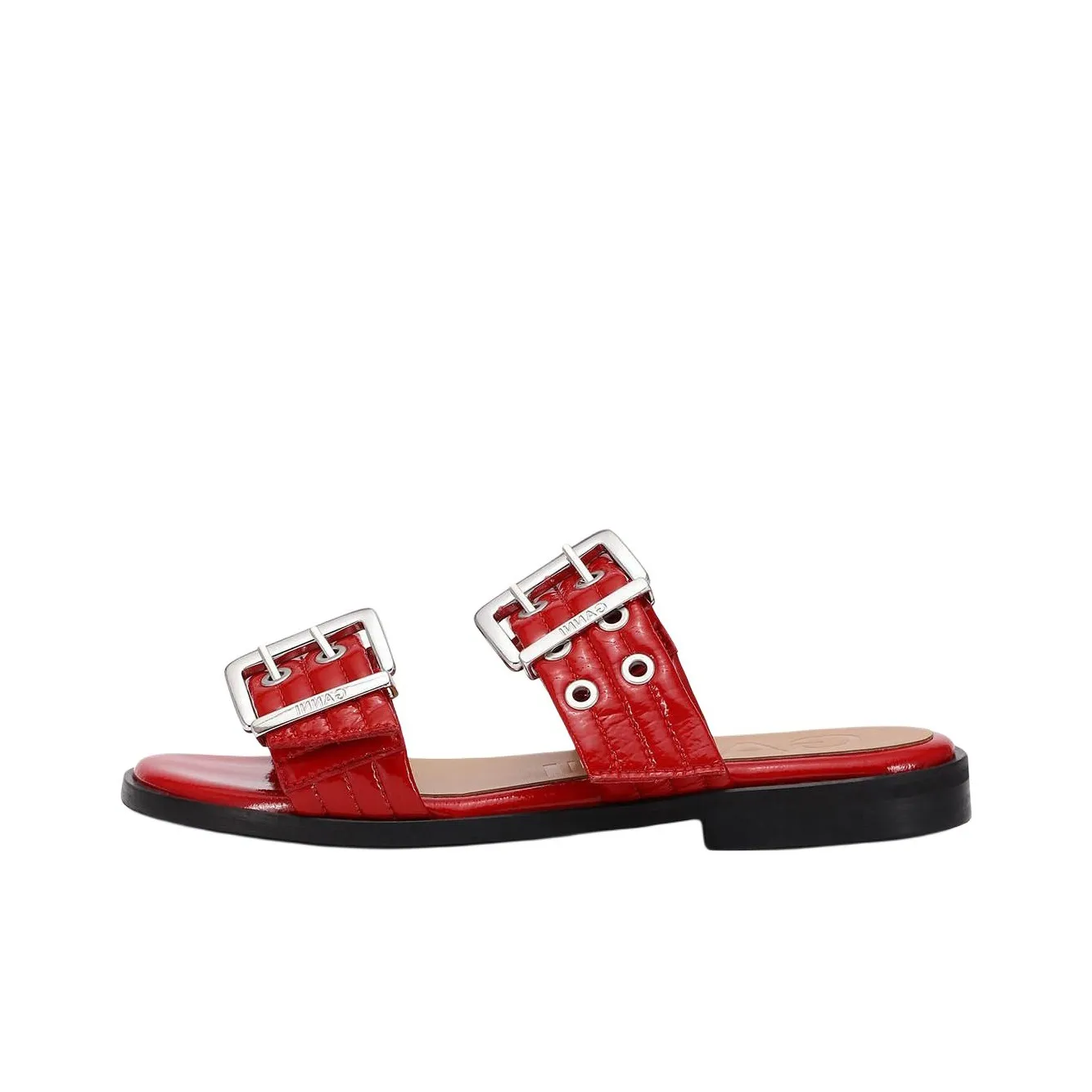 GANNI Slide Slippers Women's Red
