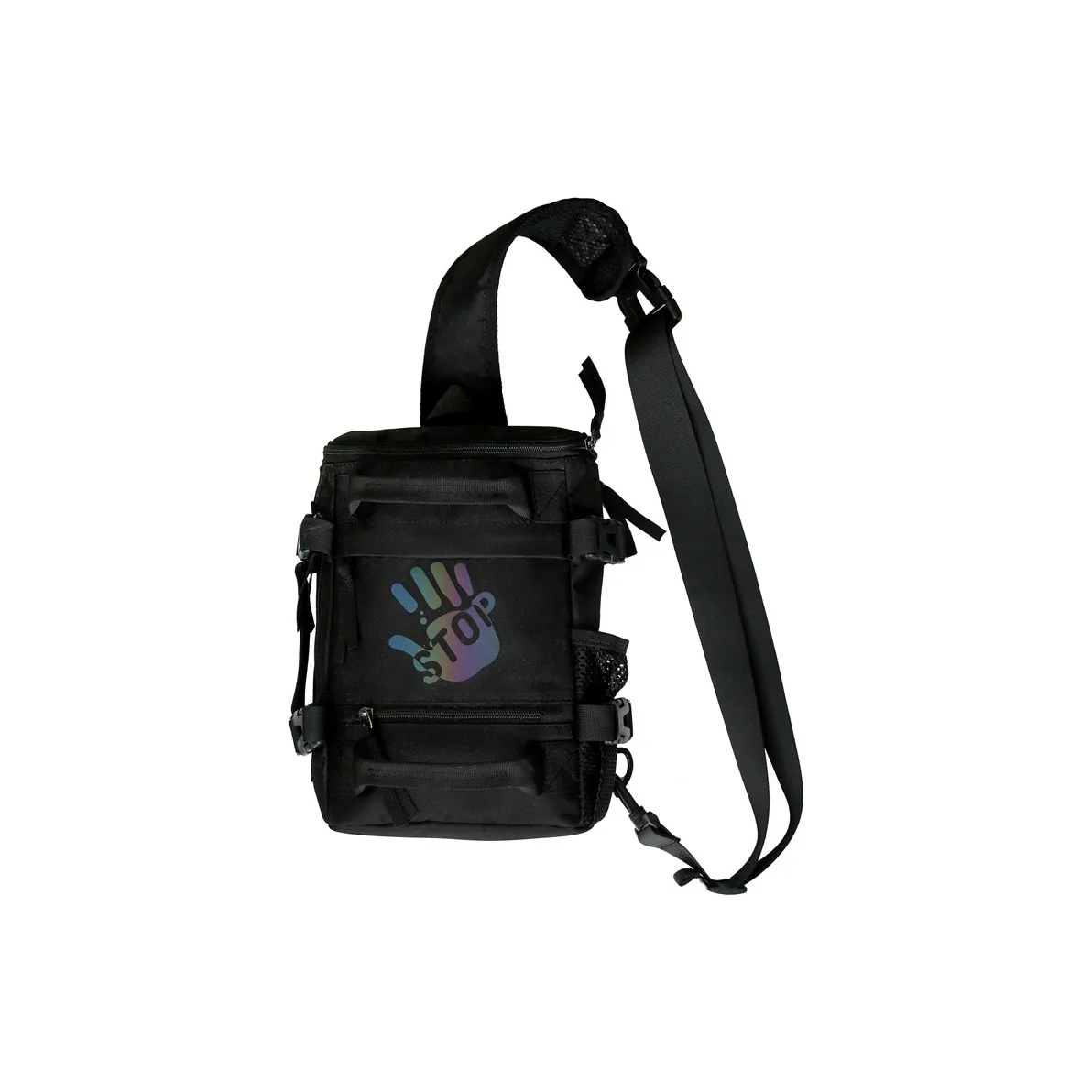Travel Oxford Sling Bag Regular Unisex Black/Gray