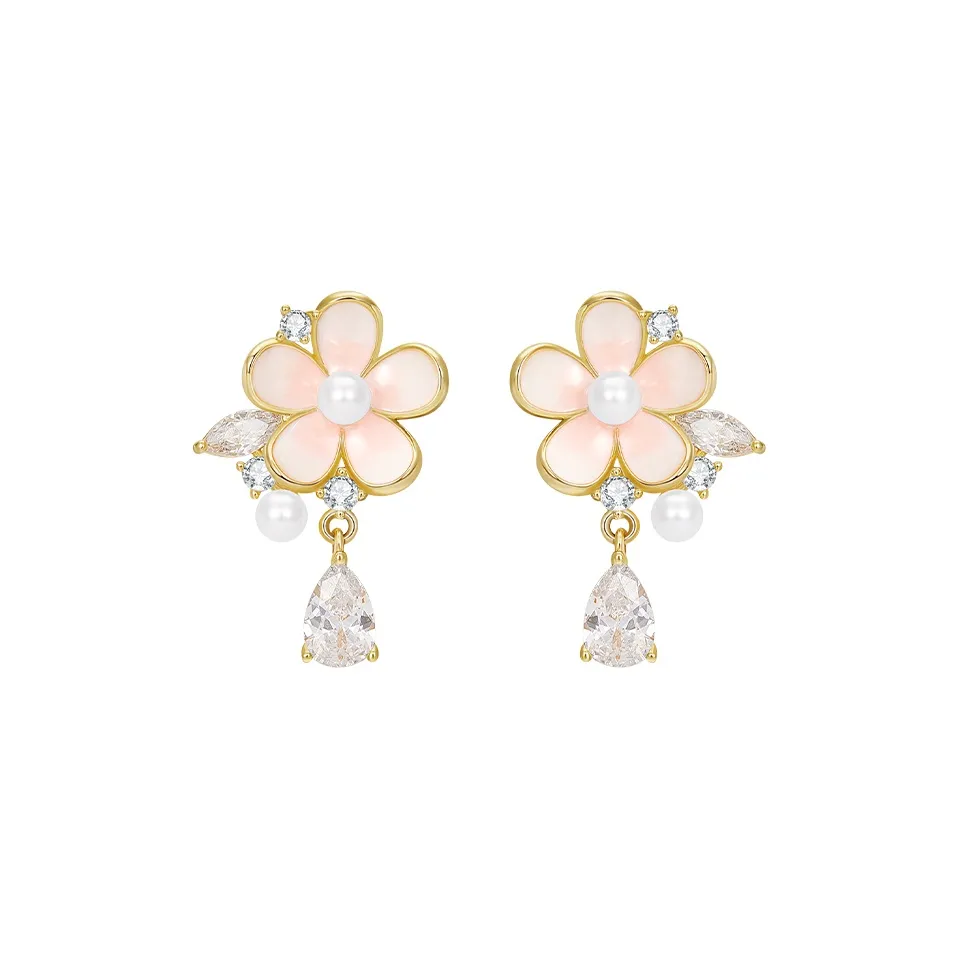 MCK Искусственная жемчужина Нижняя заколка Серьги On Женские