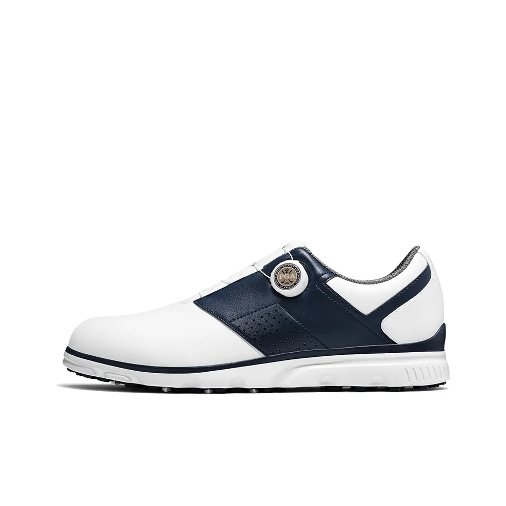 PGA Slip-resistant Abrasion-resistant Low Top Golf Shoes Men's Dark Blue PGA Противоскользящие Аbrasion-resistant Низкие Топы Обувь для гольфа Мужская Темно-синий