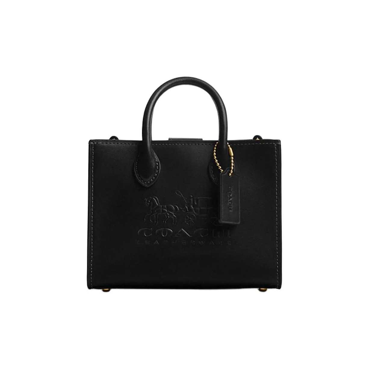 COACH Ace Delicate Calfskin Tote Bag Shopping Bag Shoulder Bag Crossbody Bag Handbag Small Size Women's Black