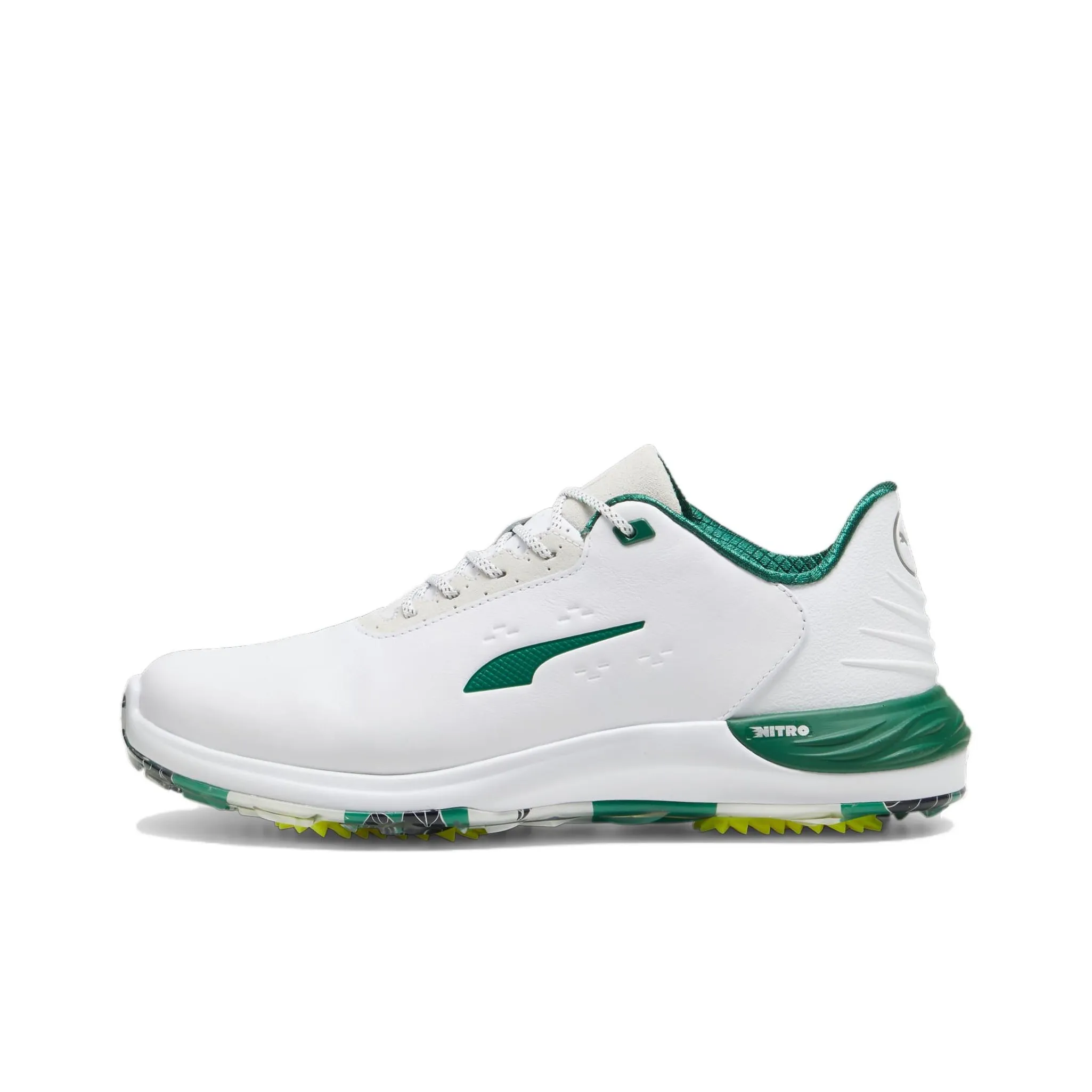 PUMA Low Top Golf Shoes Men's White Green Yellow