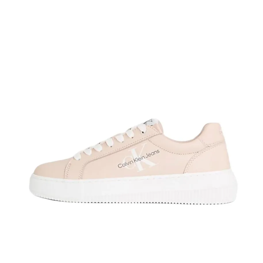 CALVIN KLEIN Low-Top Skateboard Shoes Women's Pink