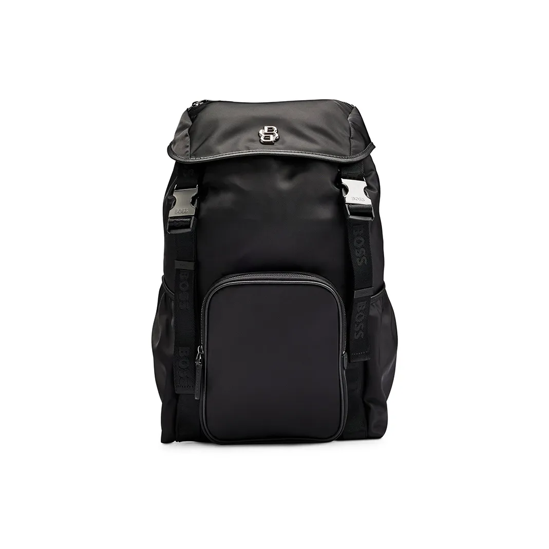 HUGO BOSS Polyester Backpack Regular Men's Black