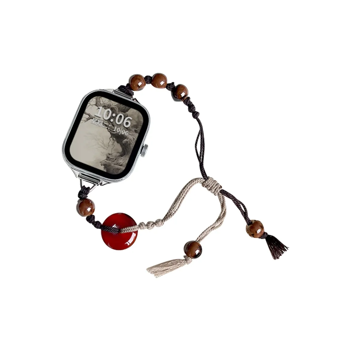 Yu Qing Ремень Красный Бежевый Совместимость Нейлон Материал