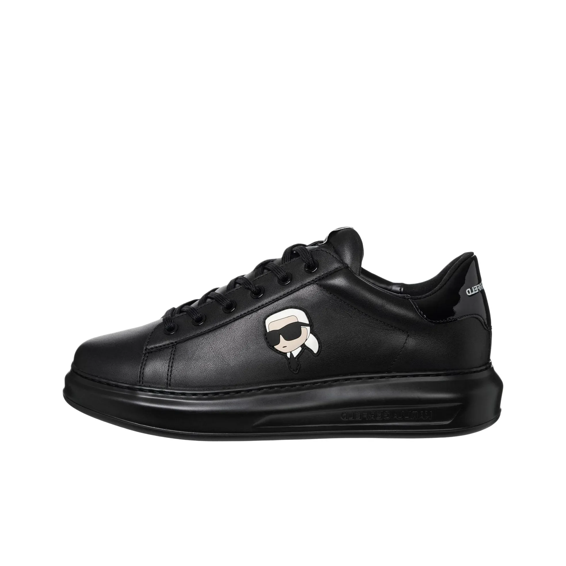 KARL LAGERFELD Kapri Low Top Skateboard Shoes Men's Black