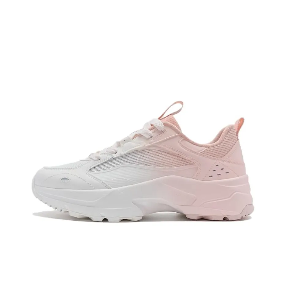 XTEP Moonstar 2.0 Breathable Lightweight Low Top Casual Shoes Women's White Pink