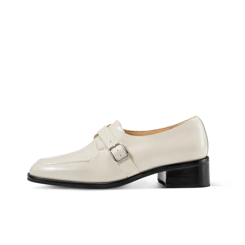 7or9 Cream Cheese Sponge Casual Single Shoes 3.5cm Women's Ivory
