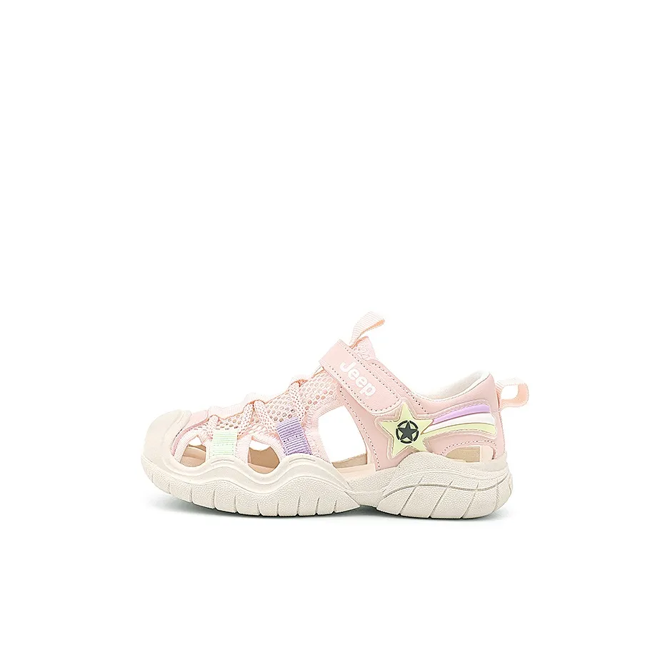 JEEP Противоскользящие и Дышащие Детские Сандалии Розовые Детские