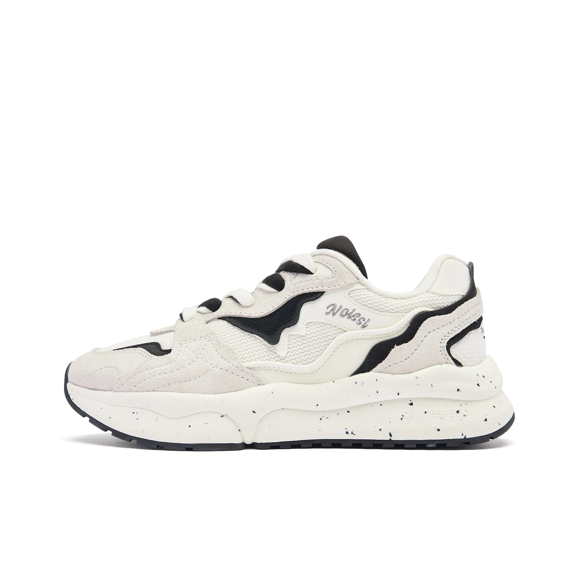 QIAODAN Revival 3.0 Wear resistant And Lightweight Low Top Casual Shoes Women's Ivory Black