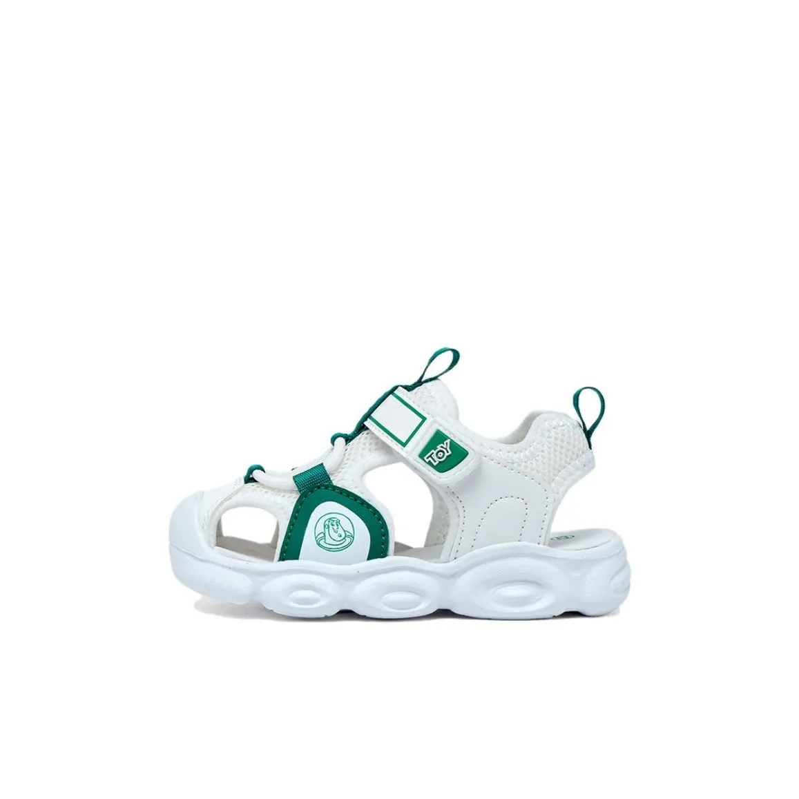 Disney противоскользящие анти-KICK и дышащие детские сандалии белые и зеленые для детей