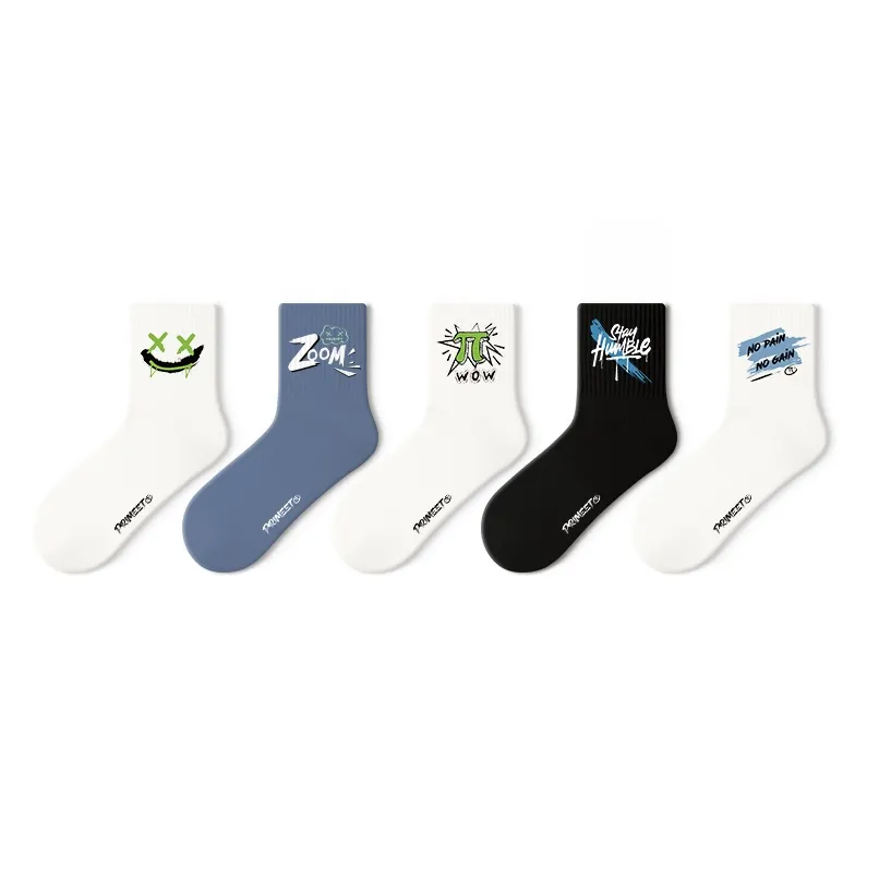 PRIMEET Носки до щиколотки Осенние и Зимние Унисекс 5 пар Смешанные цвета