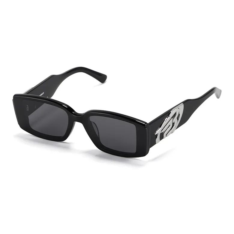 PLASTIC BRAIN Прямоугольные Солнцезащитные очки Унисекс