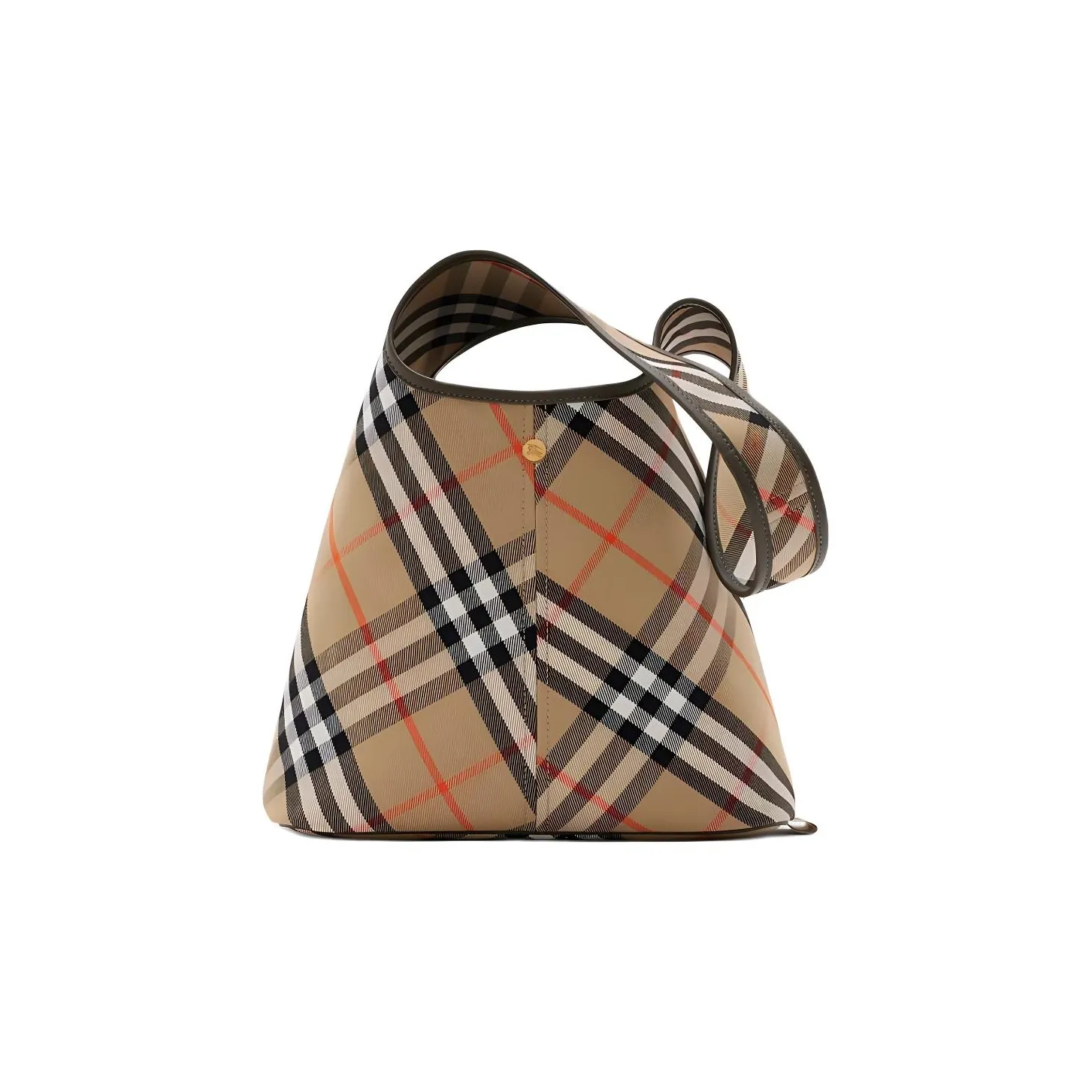 Burberry 100% Cotton Handbag Shoulder Bag Small Size Women's Sand