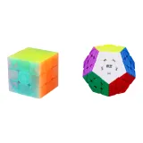 신형 업그레이드 3x3 색상 매직 큐브 + 3x3 젤리 색상 매직 큐브