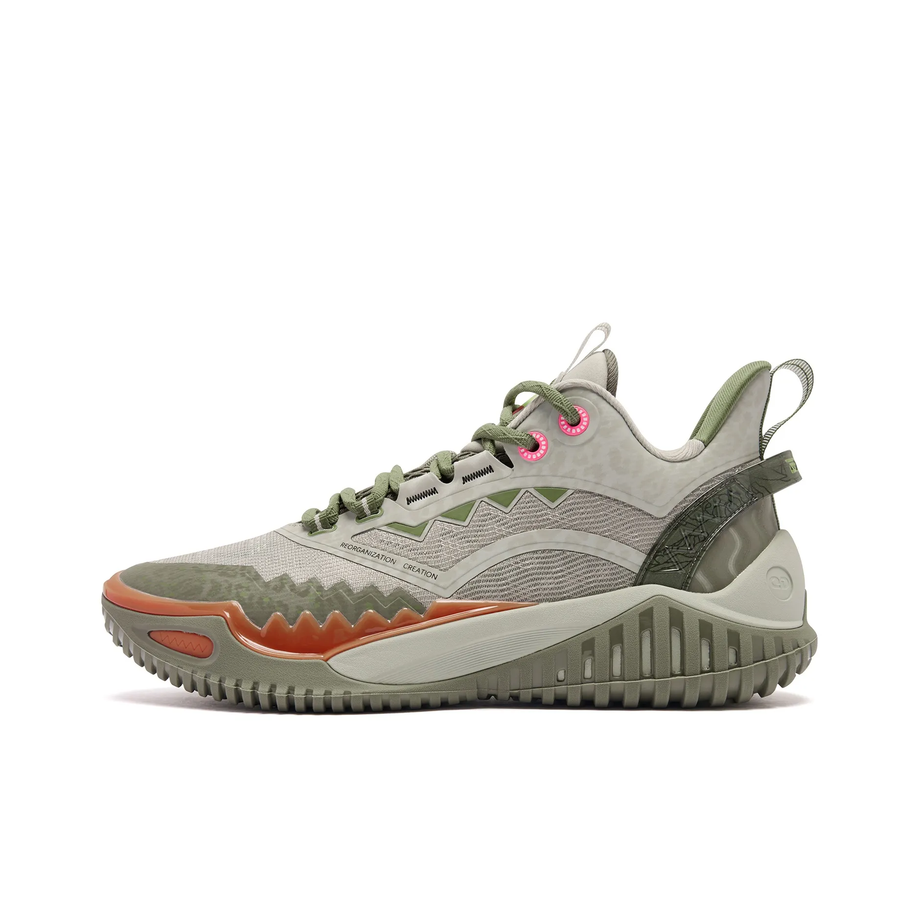 QIAODAN Blast 2.0 Basketball Shoes Men's Low Top Mist Green Misty Pool Color