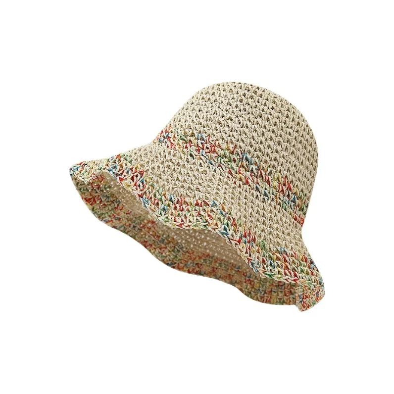 Haoguan Соломенная плетеная шляпа с защитой от солнца Женская