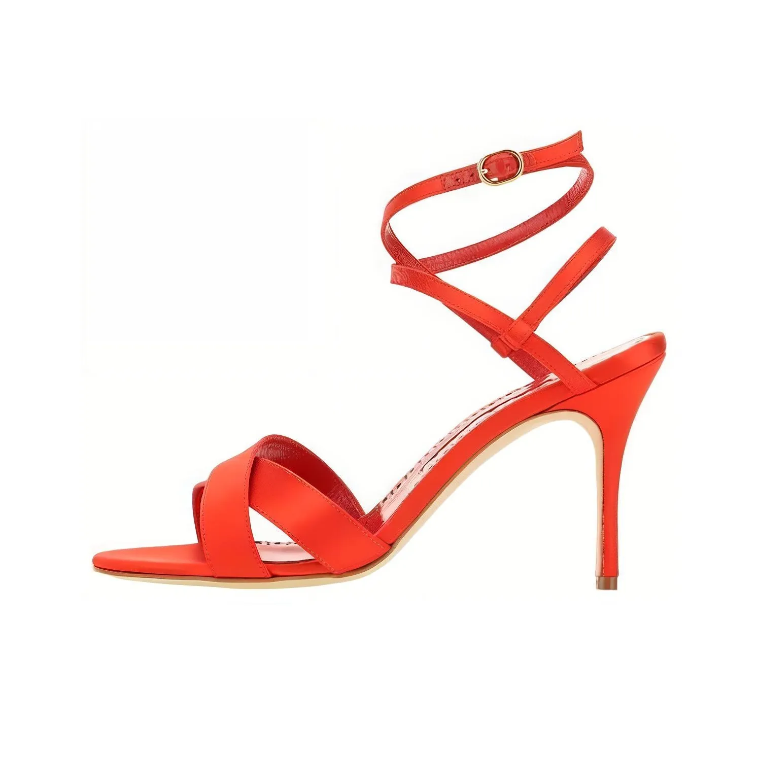 MANOLO BLAHNIK Strap Sandals 8cm Women's Red