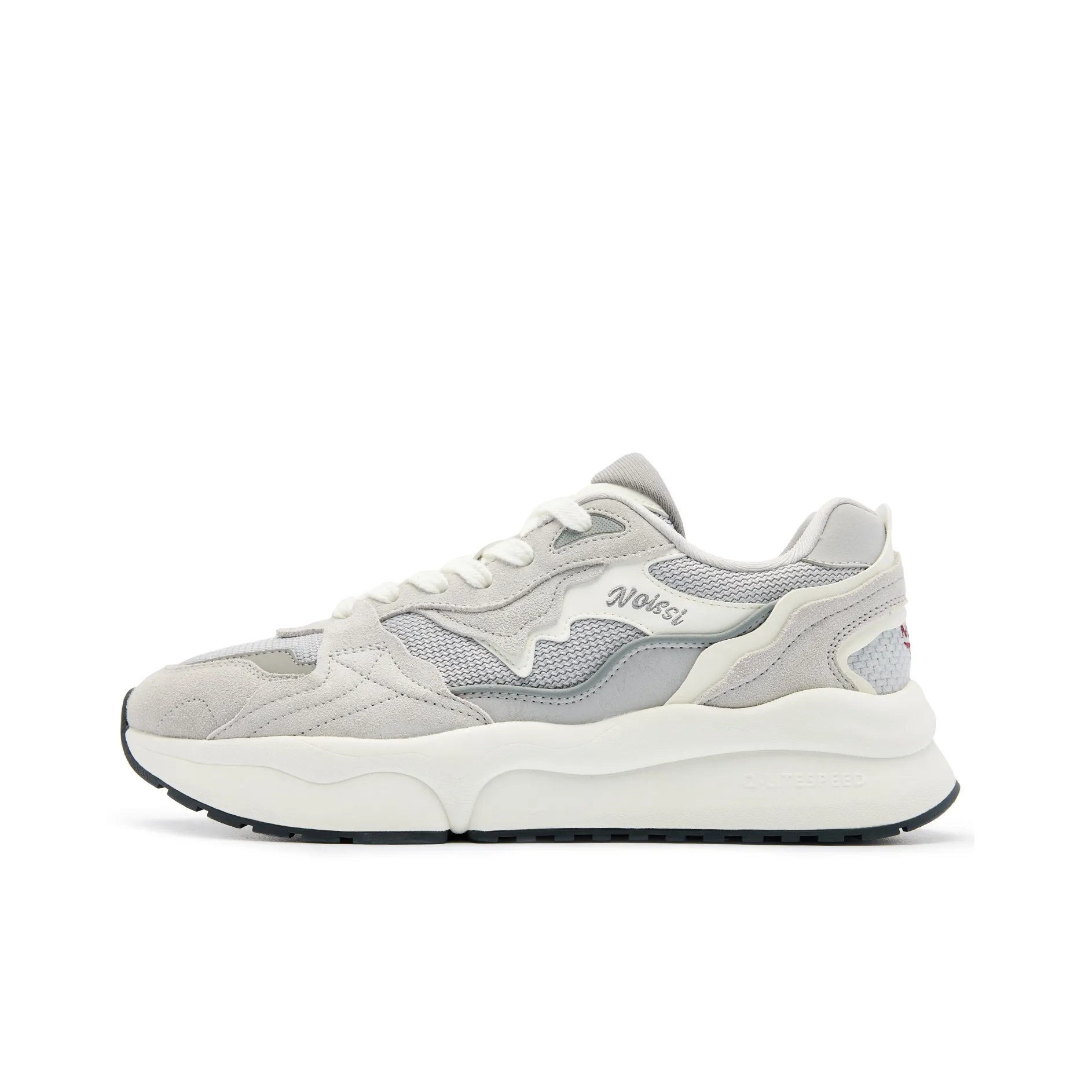 QIAODAN Revival 3.0 Low Top Casual Shoes Men's Mist Gray Ivory