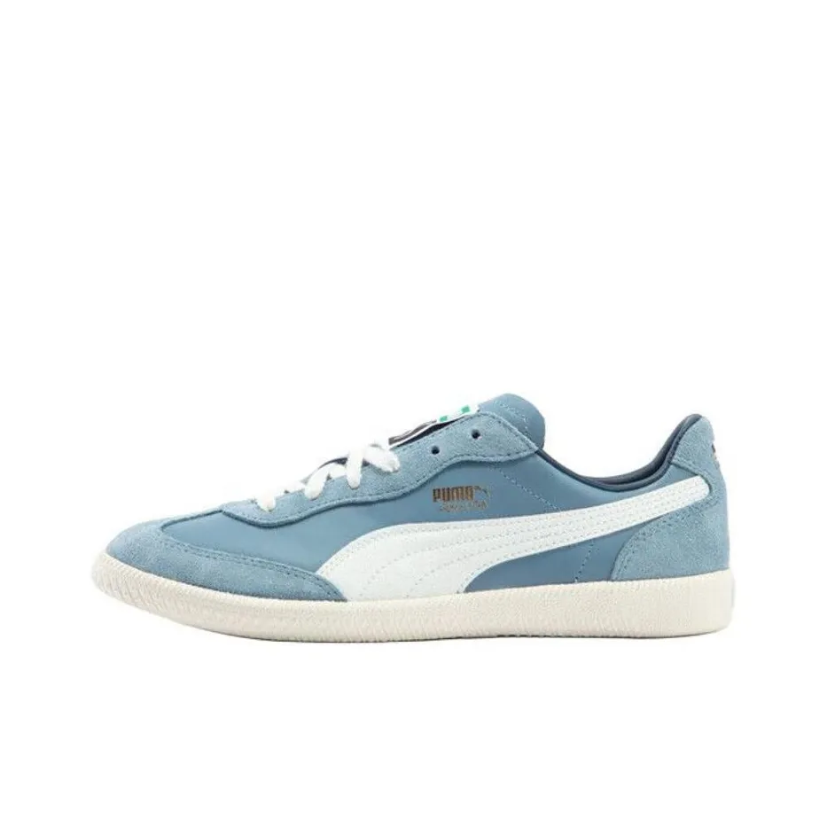 PUMA Liga Skateboard Shoes Unisex Low-Top Light Blue-White-White