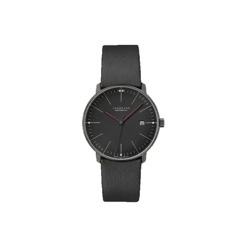 JUNGHANS Автоматический Механический Movement Мужские часы из коллекции Max Bill, 38 мм, черный