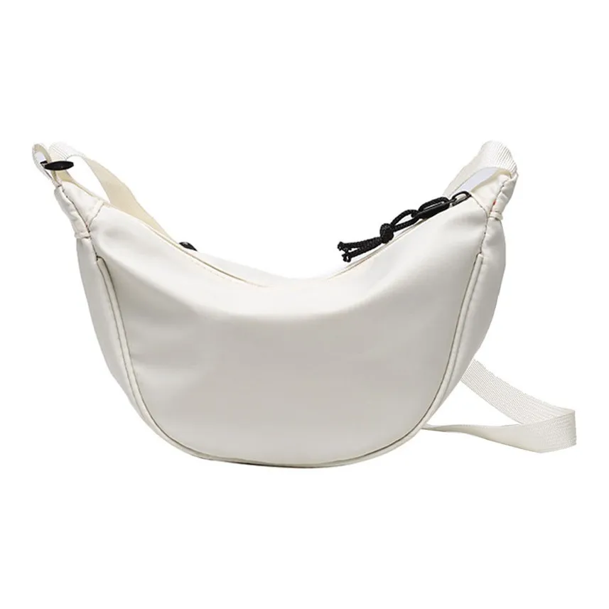 Aini Rabbit Canvas Shoulder Bag Small Size Women's Orange/White/Black