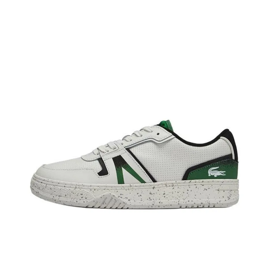 LACOSTE Collaboration L001 Low Топ Скейтборд Кроссовки Мужские Белые Зеленые