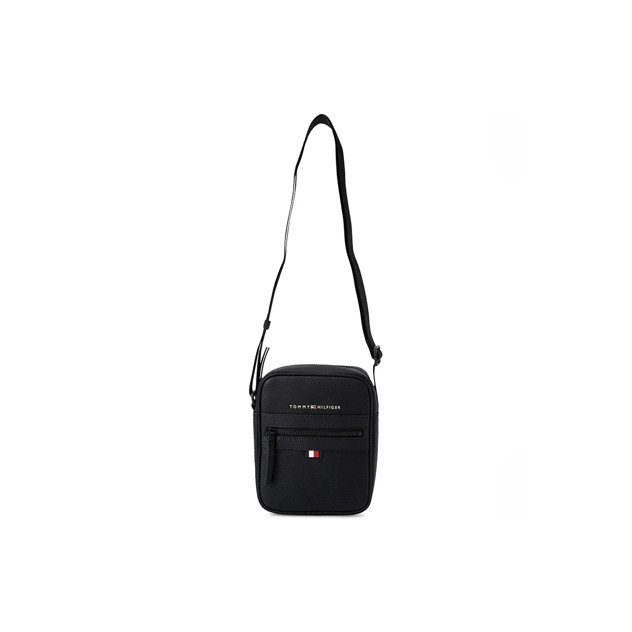 Tommy Hilfiger Artificial Leather Messenger Bag Crossbody Bags Small Size Men's Black