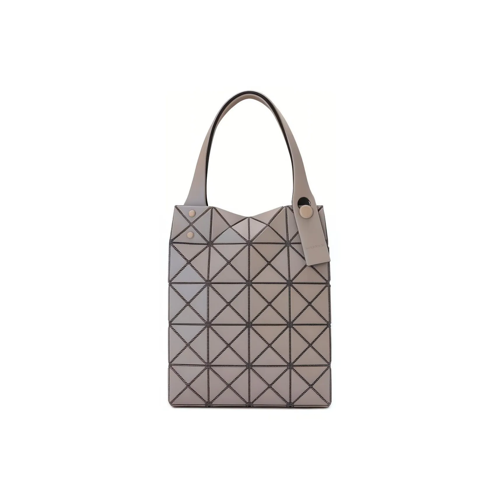 ISSEY MIYAKE Lucent Boxy Поливинилхлоридная смола Тоут Сумка Сумка для покупок Сумка на плечо Сумка Мини Женская Серо-бежевая