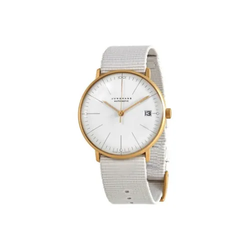 JUNGHANS Автоматический Механический Movement Женские часы из коллекции Max Bill, 34 мм, белые