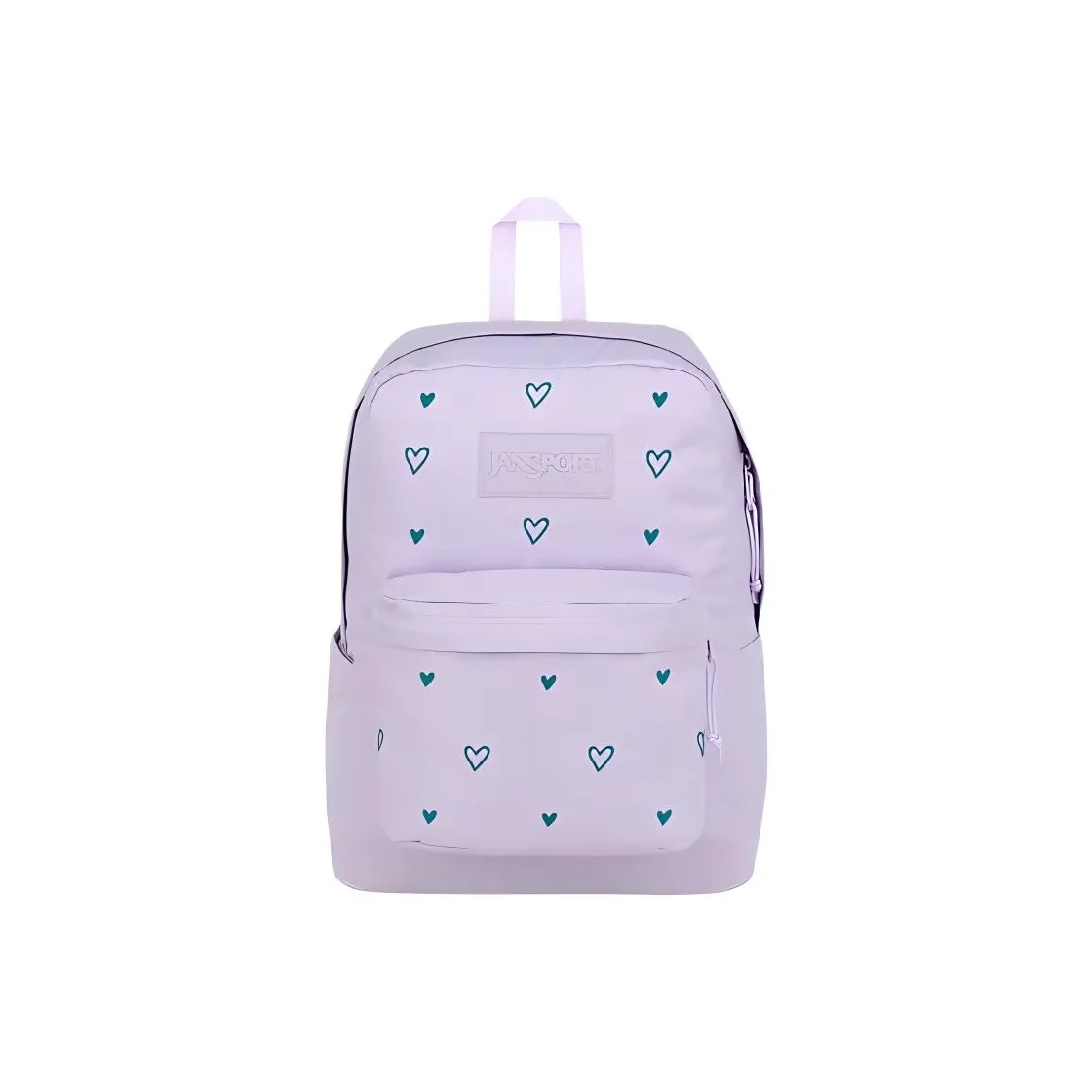 Jansport Переработанный полиэстер рюкзак женский светло-фиолетовый сердце