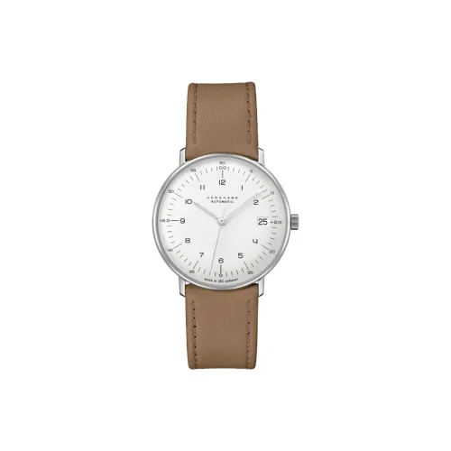 JUNGHANS Автоматический Механический Movement Женские часы из коллекции Max Bill, 34 мм, серебряные