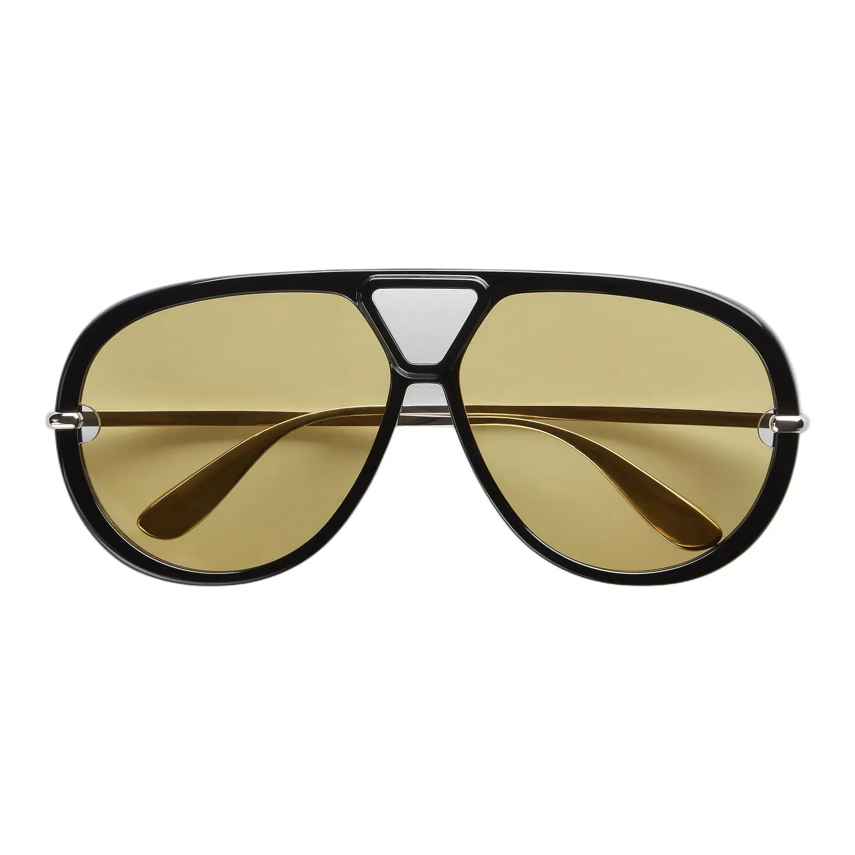 Bottega Veneta Metal Aviator Sunglasses Women's Black