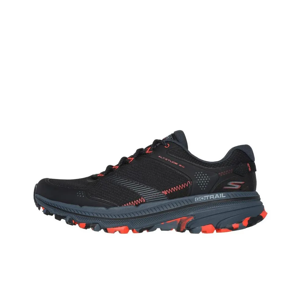 Skechers GO RUN Trail Altitude 2,0 Амортизация Износостойкий Низкий Топ Беговые кроссовки Мужские Черные