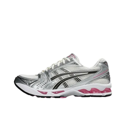 Asics Гель Kayano 14 Беговые кроссовки Низкие Серебристо-белые Унисекс