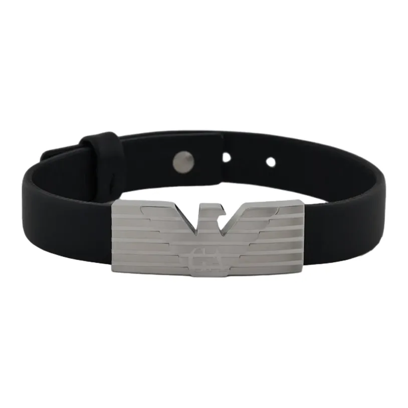 EMPORIO ARMANI Кожа Браслеты Мужской Черный