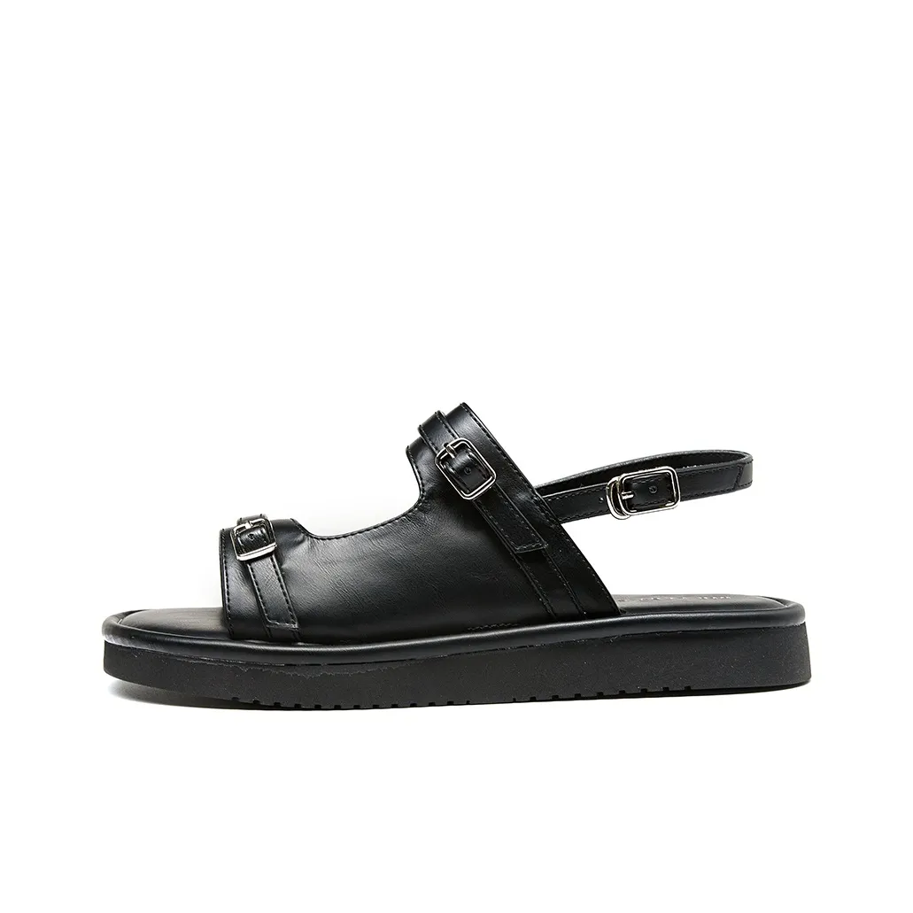HLA Women's Flat Sandals One Strap Minimalist Resort Style Advanced Comfort Fashion Slippers