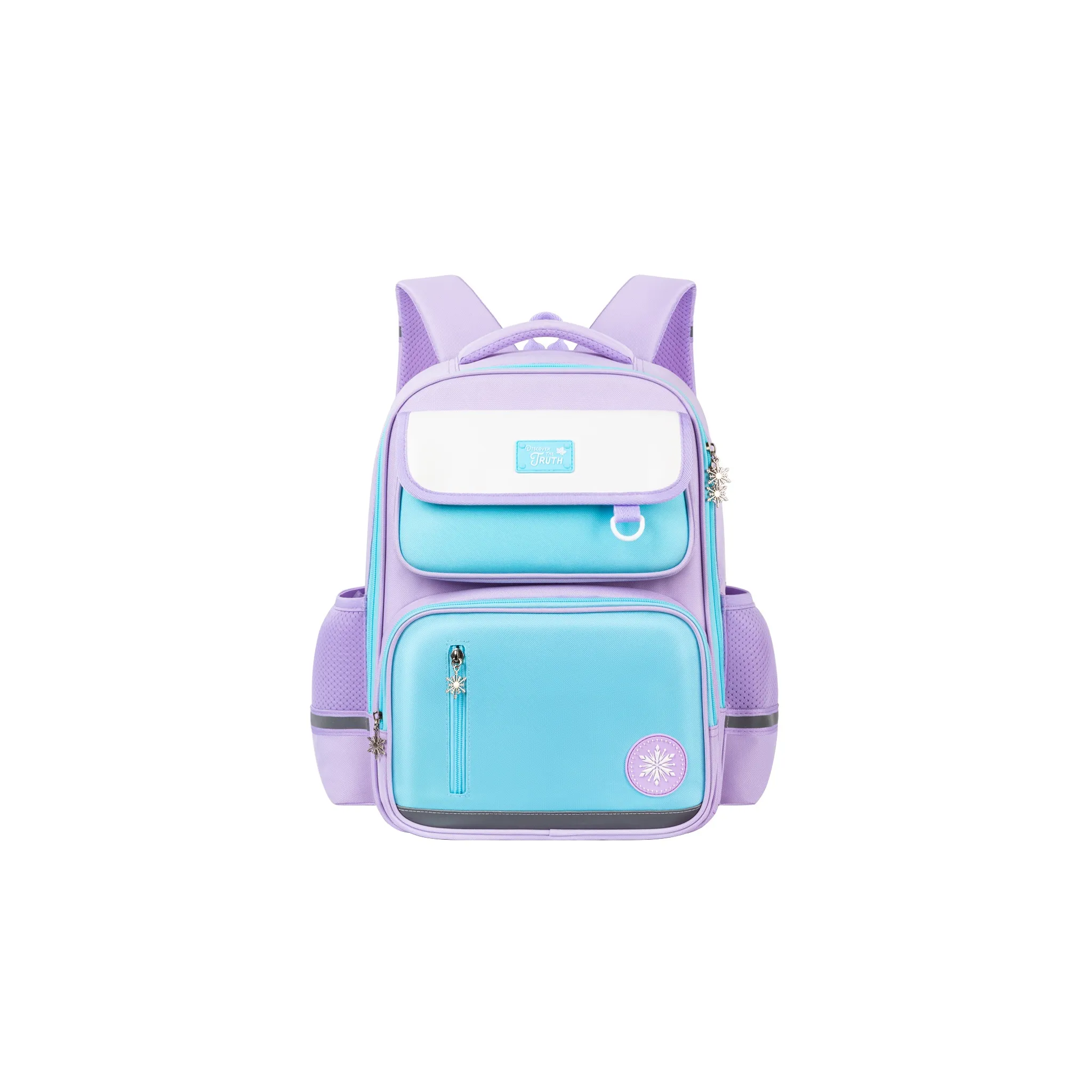 DISNEY FROZEN Серия Полиэстер Преппи Сумка Дорожная Сумка Рюкзак Студенческий Рюкзак Стандартный Детский Фиолетовый Розовый