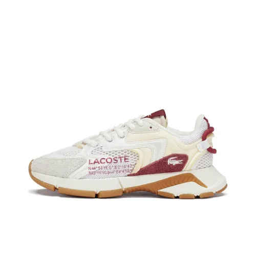 LACOSTE L003 Neo Повседневная обувь Низкий верх Белый и красный Женская