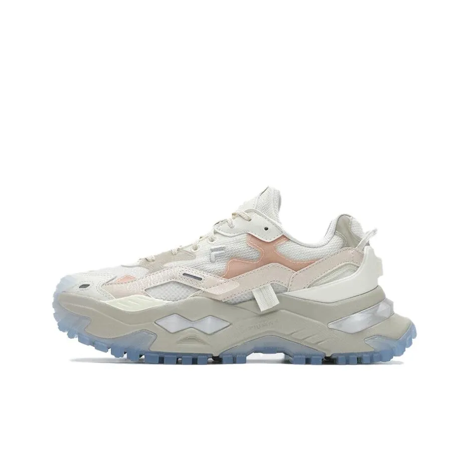 FILA FUSION BIANCO Low Top Running Shoes Women's White Pink