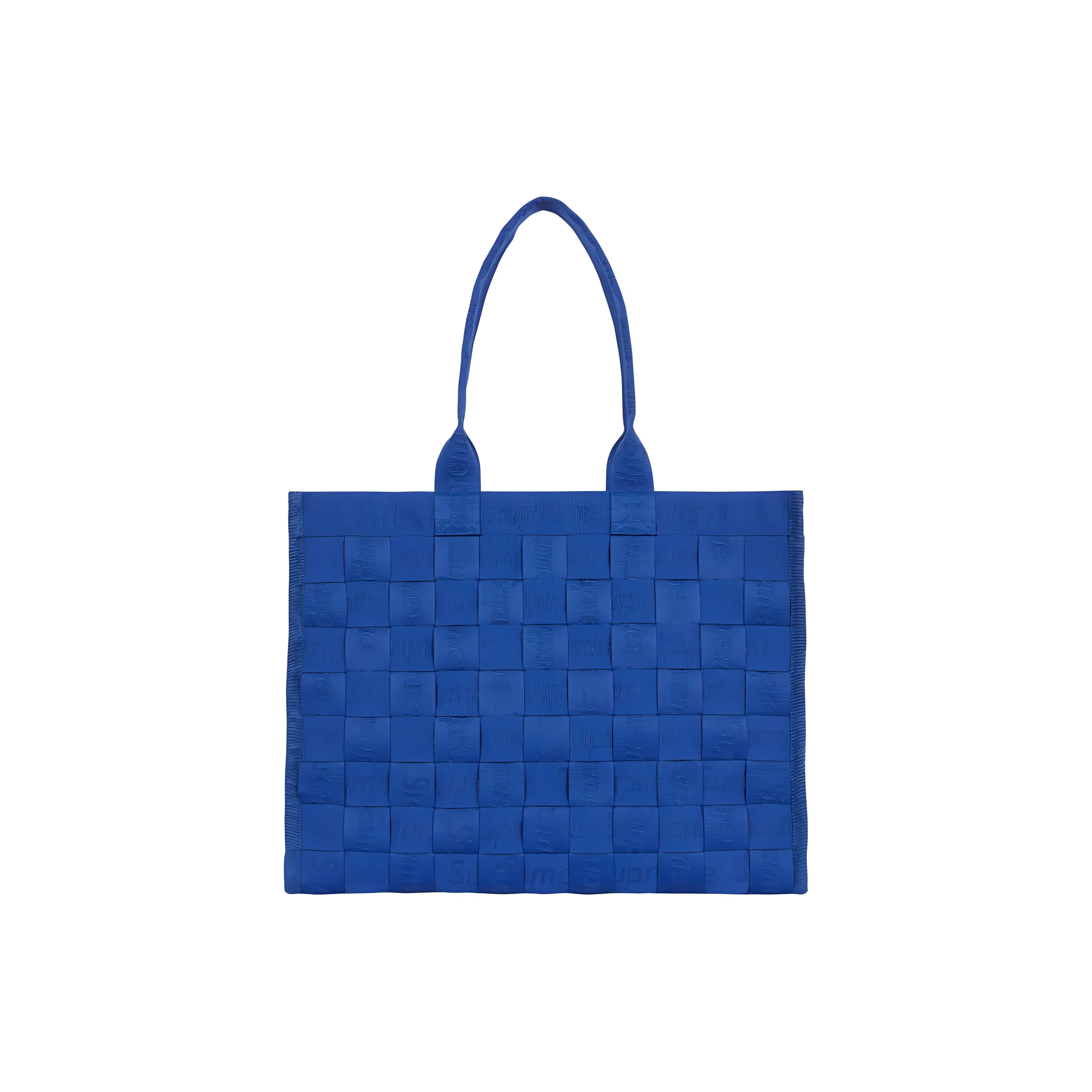 Supreme Jacquard Tote Bag Shopping Bag Handbag Regular Unisex Blue