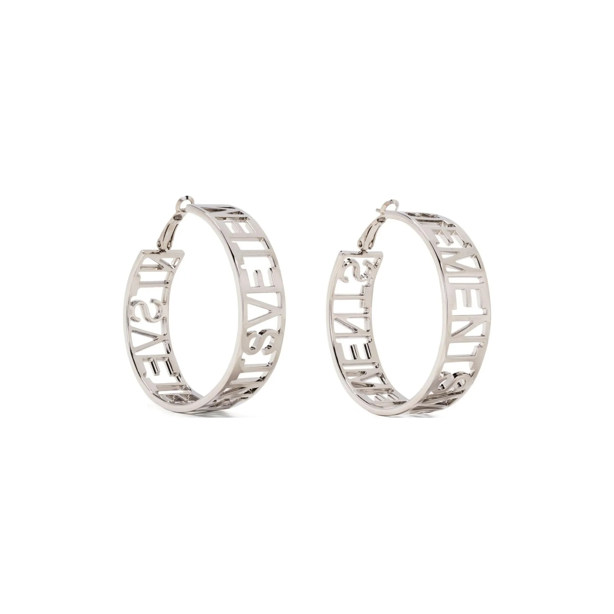 Vetements Cut out Logo Earrings