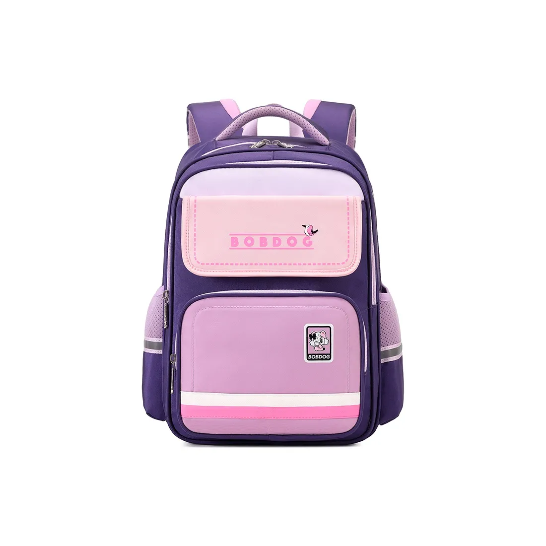 BOBDOG Полиэстер Маленький Студенческий Рюкзак Стандартный Унисекс Фиолетовый Розовый Королевский Синий Королевский Синий Розовый Темно-Серый