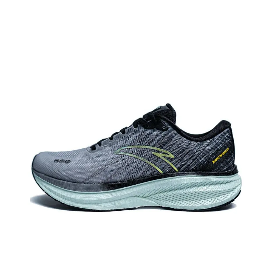Anta Champion 3rd Gen Shock Absorbers Rebound Low Top Running Shoes Men's Gray