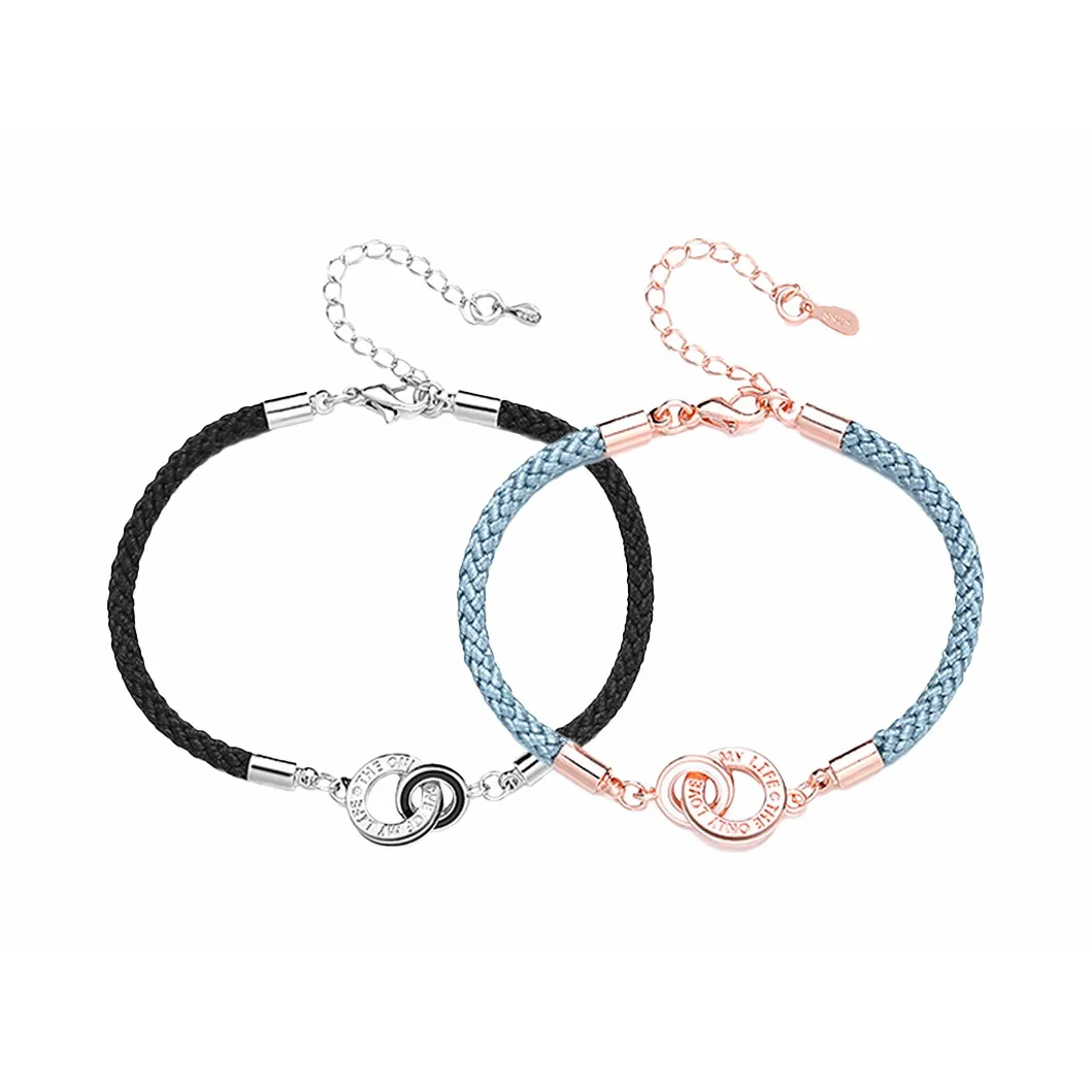 MUYAN Сплав Interlocking Круглый Браслет Унисекс