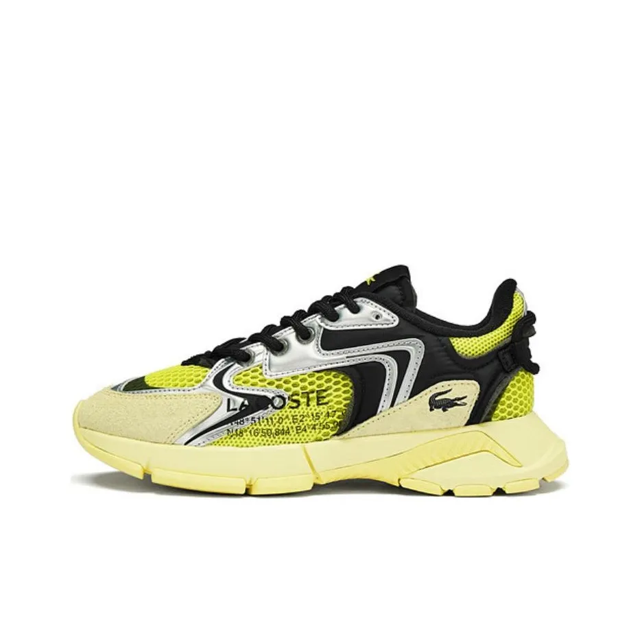 LACOSTE L003 Neo Low-Top Casual Shoes Women's Yellow Black