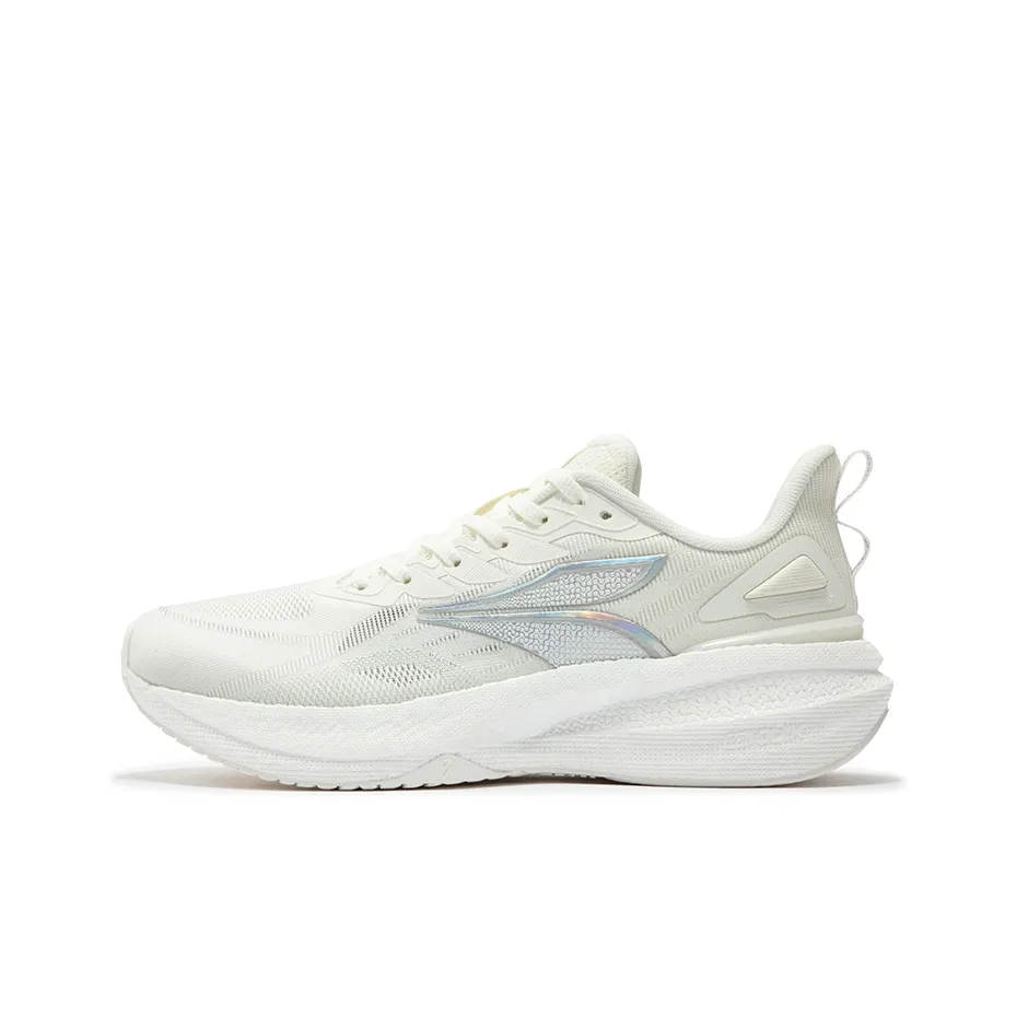 361° Cushioning Anti Slip And Wear Resistant Low Top Running Shoes Men's Feather White