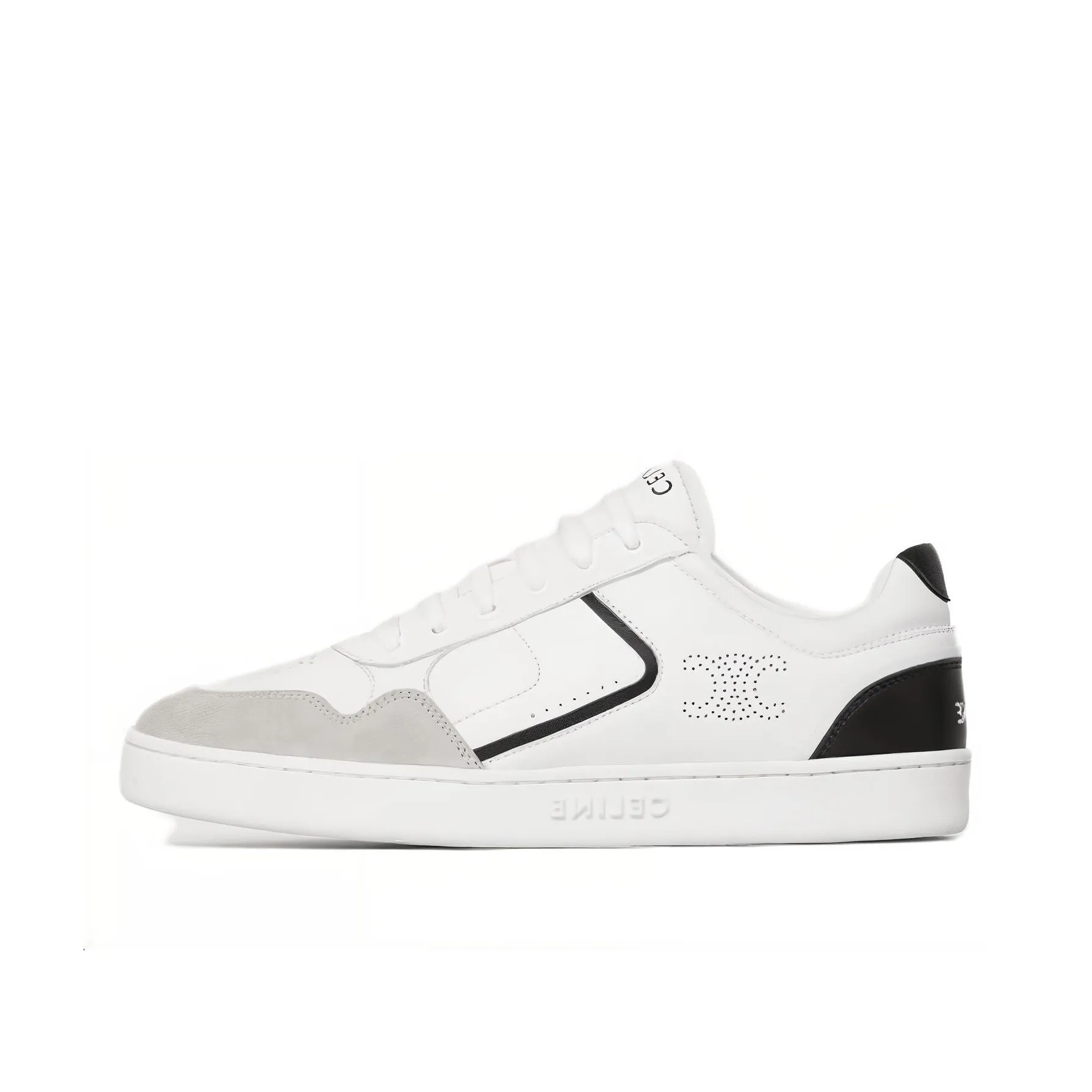 CELINE CT 10 Low Top Skateboard Shoes Women's White