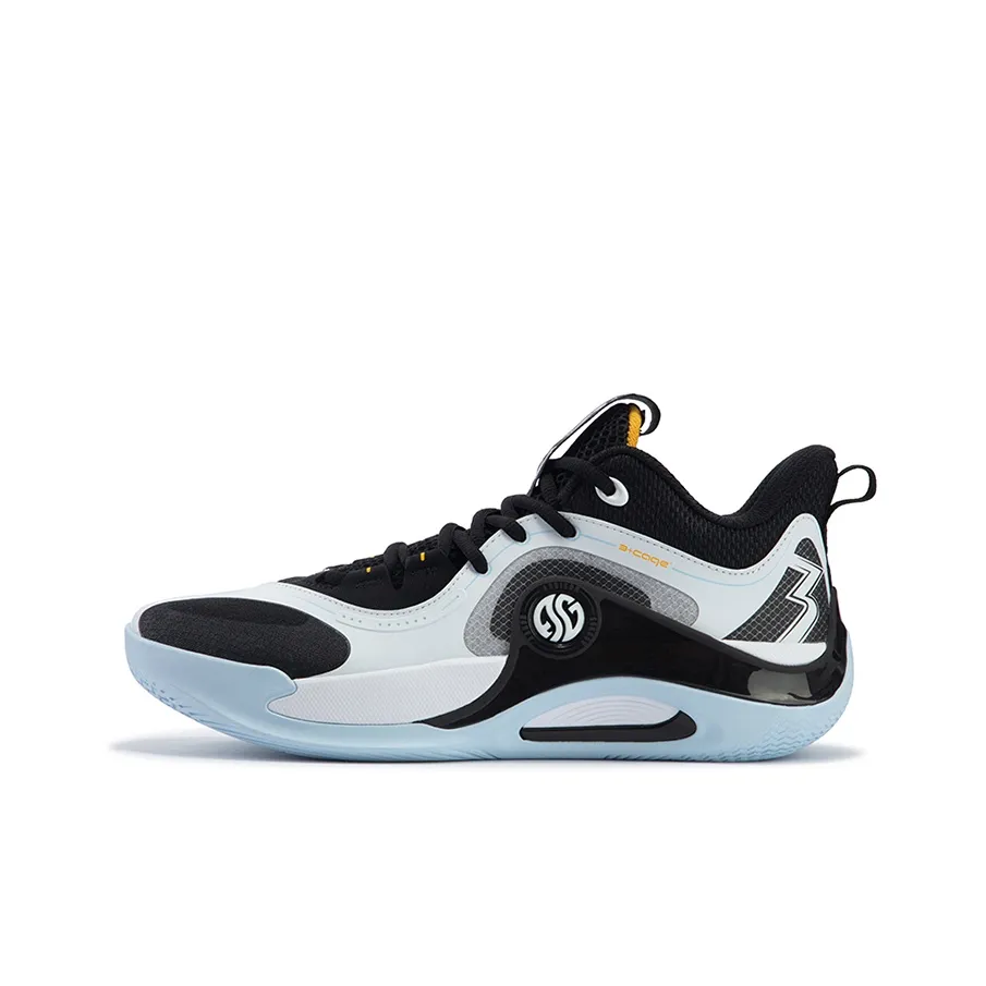 361° Zen Team Yin Yang Cushioning Anti Slip And Wear Resistant Low Top Basketball Shoes Men's White Black