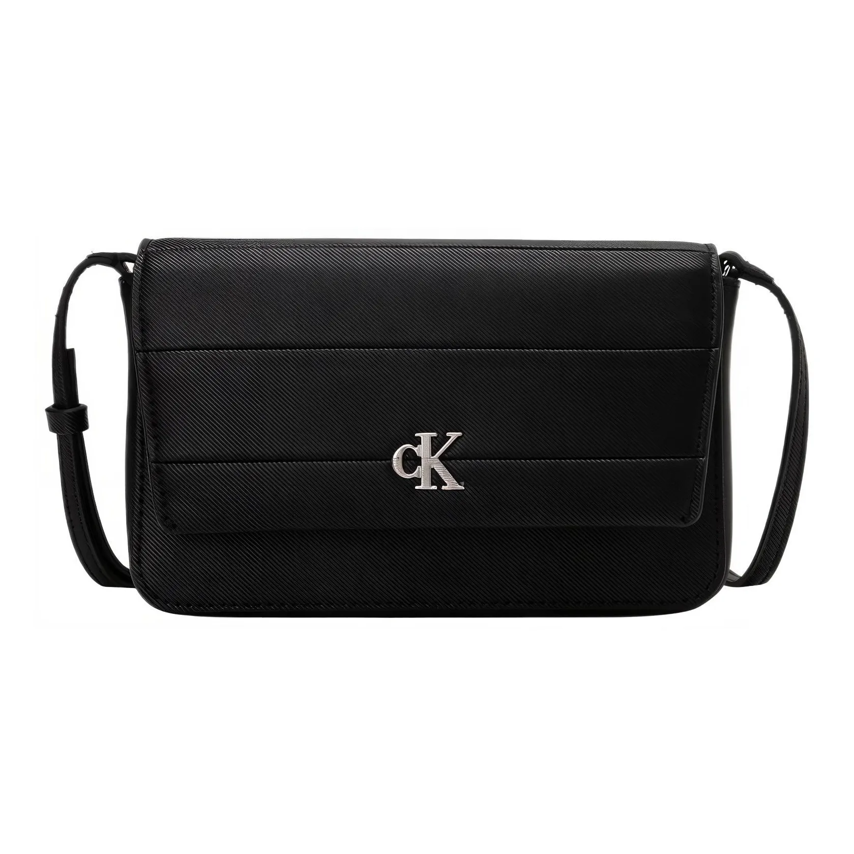 calvin RED KLEIN Polyurethane One Shoulder Crossbody Bag Women's Black